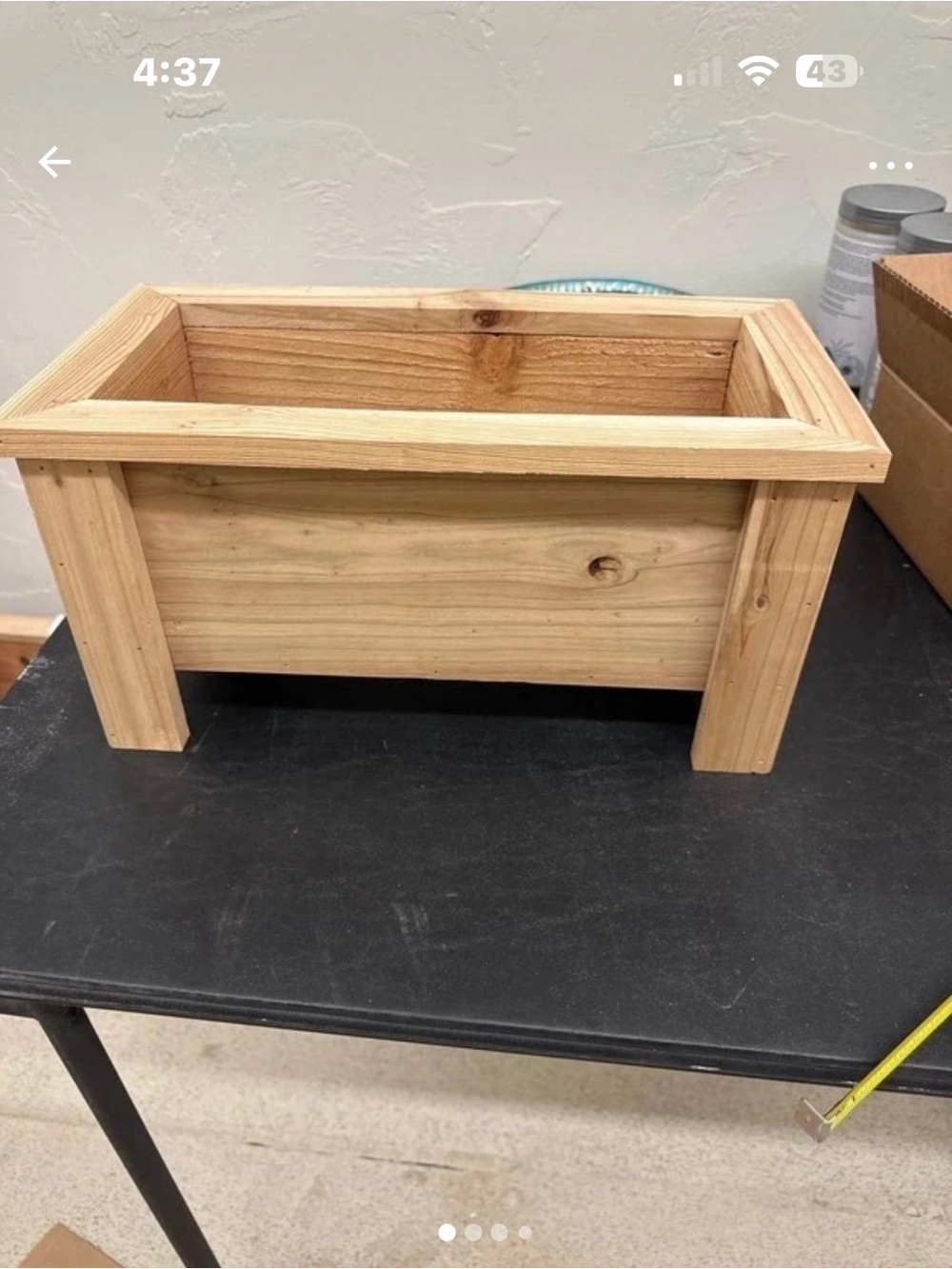 Hand-made Small 16×8 Cedar Planter
